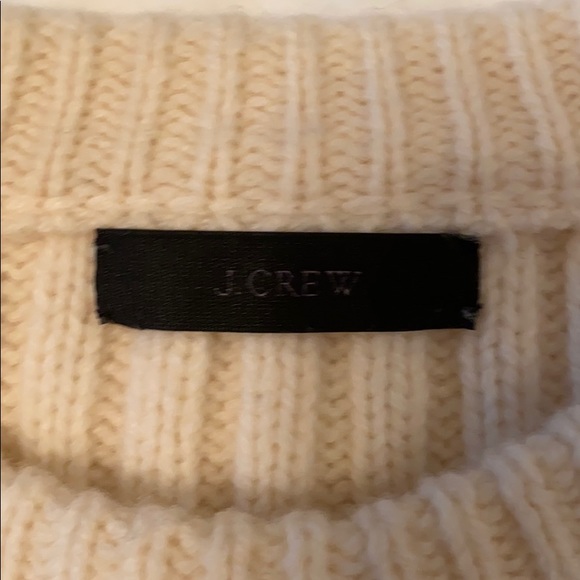 Cable knit J. Crew Pom Pom sweater - Picture 2 of 3